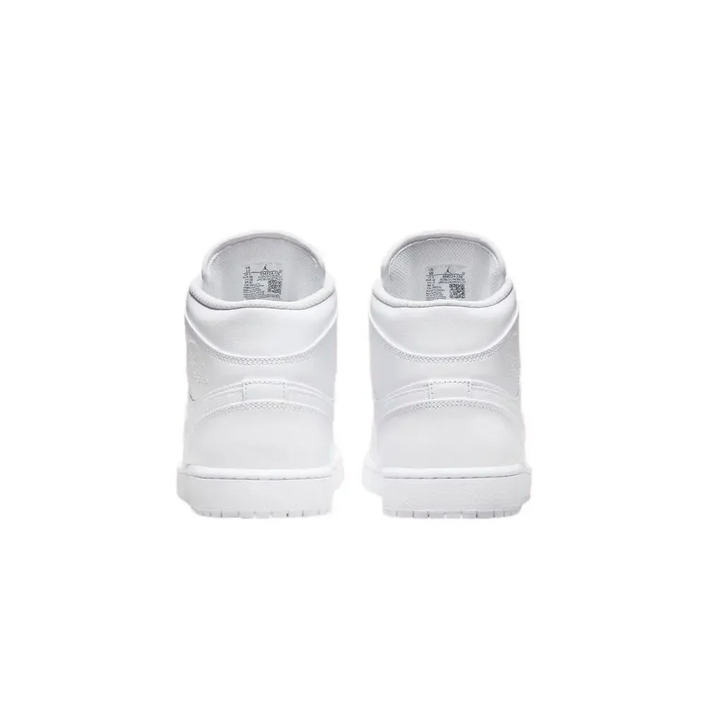 Men's Jordan 1 Mid White/White-White (554724 136) 10.5